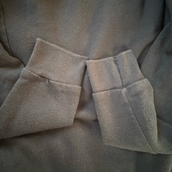 AllSaints size M Dahlia Drape Black Open Front Cardigan - Picture 7 of 10